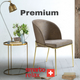 Smarto Relax Premium 2’li Sandalye Seti — Metal Ayaklı, Krem Kumaş