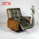 Smarto Relax TV Koltuğu Miami Elektrikli Kontrol Panelli Masaj Isıtmalı Panel Ergonomik Siyah Deri Dekoratif Baba Koltuğu