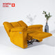 Smarto Relax TV Koltuğu PORTO Comfort Elektrikli Sırt Dayanağı Kontrol Panelli Ergonomik Bukle Polyester Sarı Dekoratif Baba Koltuğu