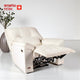 Smarto Relax TV Koltuğu Porto Elektrikli Sırt Dayanağı Kontrol Panelli Ergonomik Beyaz Dekoratif Baba Koltuğu