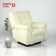 Smarto Relax TV Koltuğu Venisia Sabit Ergonomik Kadife/Şönil Beyaz Dekoratif Baba Koltuğu