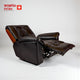 Smarto Relax TV Koltuğu Zürih VIP Elektrikli Sırt Dayanağı Kontrol Panelli Ergonomik Siyah Deri Dekoratif Baba Koltuğu