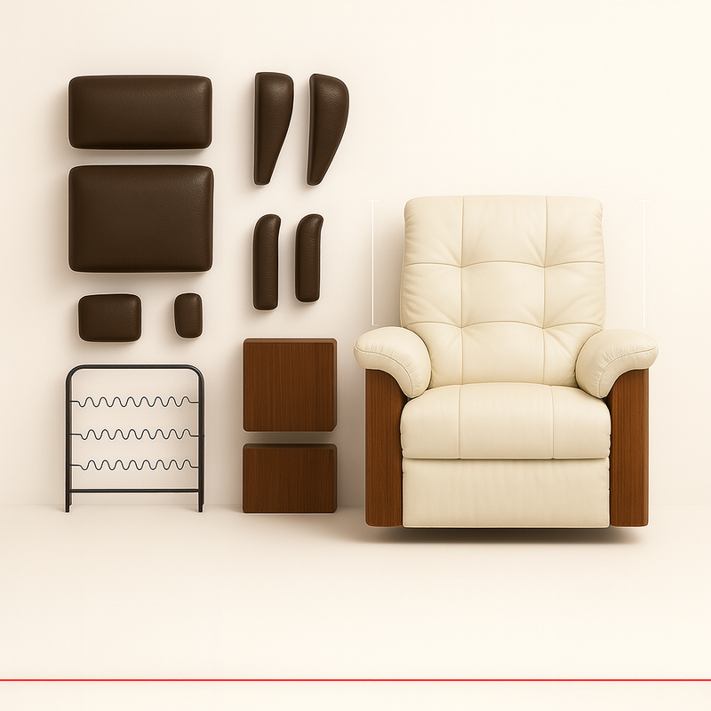 Kişiye özel TV koltuğu — kumaş, renk ve fonksiyon seçenekleri | Smarto Relax