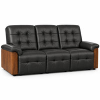 Smarto Relax Berlin 3’lü Orta Konsollu Bardaklıklı Yatar Ayak Uzatmalı Ergonomik Deri Sinema TV Koltuğu