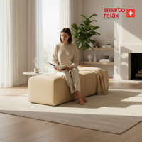 Smarto Relax Düz Puf Babyface 100x40x45 cm | Swiss Style Dekoratif Bank