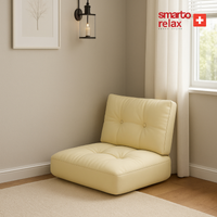 Smarto Relax Sırtlıklı Yer Minderi 80×40 cm | Kapitoneli Zemin Oturma Minderi