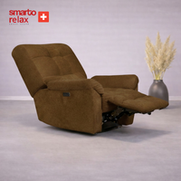 Smarto Relax TV Koltuğu PORTO Comfort Döner Elektrikli Sırt Dayanağı Kontrol Panelli Ergonomik 8 farkli renk seçenek Dekoratif Baba Koltuğu