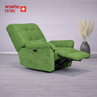Smarto Relax TV Koltuğu PORTO Comfort Döner Elektrikli Sırt Dayanağı Kontrol Panelli Ergonomik 8 farkli renk seçenek Dekoratif Baba Koltuğu