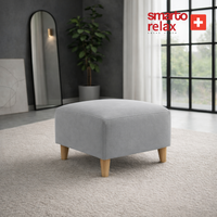 Smarto Relax Babyface Kare Puf 60x60×45 – Ahşap Ayak