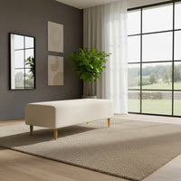 Smarto Relax Babyface Ayaklı Puf (100 × 40 × 45 cm) – Düz Tasarım