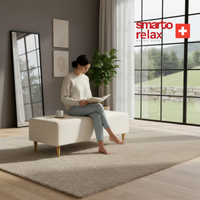 Smarto Relax Babyface Ayaklı Puf (100 × 40 × 45 cm) – Düz Tasarım