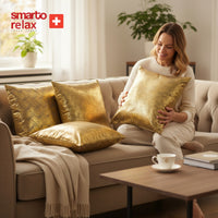 Smarto Relax 4'Lü Antibakteriyel Desenli Dekoratif Dolgulu  Kırlent 45x45 cm