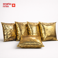 Smarto Relax 4'Lü Antibakteriyel Desenli Dekoratif Dolgulu  Kırlent 45x45 cm