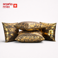 Smarto Relax 4'Lü Antibakteriyel Desenli Dekoratif Dolgulu Kırlent 45x45 cm