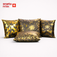 Smarto Relax 4'Lü Antibakteriyel Desenli Dekoratif Dolgulu Kırlent 45x45 cm