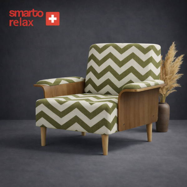 Smarto Relax Ahşap İskelet Kolçaklı Tekli Modül Koltuk 80x80 – Polyester Kumaş – Ahşap Ayaklı4