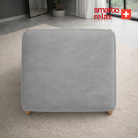 Smarto Relax Babyface Kare Puf 60x60×45 – Ahşap Ayak