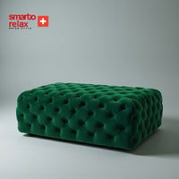 Smarto Relax Puf Soglio Ayaksız Kapitoneli Dekoratif 100x45x45 cm