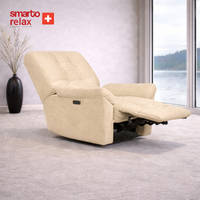 Smarto Relax TV Koltuğu PORTO Comfort Döner Elektrikli Sırt Dayanağı Kontrol Panelli Ergonomik 8 farkli renk seçenek Dekoratif Baba Koltuğu