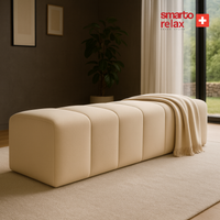 Smarto Relax Düz Puf Babyface 100x40x45 cm | Swiss Style Dekoratif Bank