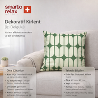 Smarto Relax İçi Dolgulu Kırlent  45x45 cm Kare – Salon & Berjer Kırlenti