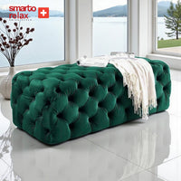 Smarto Relax Puf Soglio Ayaksız Kapitoneli Dekoratif 100x45x45 cm