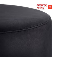 Smarto Relax Ayaklı Yuvarlak Puf – Babyface Kumaş (Çap 45 cm × Yükseklik 40 cm)