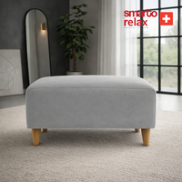 Smarto Relax Babyface Kare Puf 60x60×45 – Ahşap Ayak