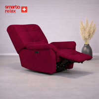 Smarto Relax TV Koltuğu PORTO Comfort Döner Elektrikli Sırt Dayanağı Kontrol Panelli Ergonomik 8 farkli renk seçenek Dekoratif Baba Koltuğu