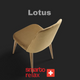 Smarto Relax Lotus 2’li Sandalye Seti — Ahşap Ayaklı, Açık Kahverengi Kumaş