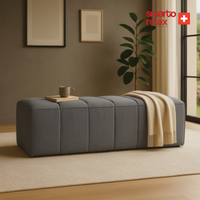 Smarto Relax Düz Puf Babyface 100x40x45 cm | Swiss Style Dekoratif Bank