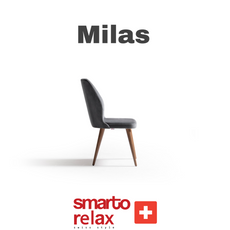 “Smarto Milas 2’li sandalye – modern tasarım ve soft suede kumaş ile %20 indirimli konforlu oturma”3