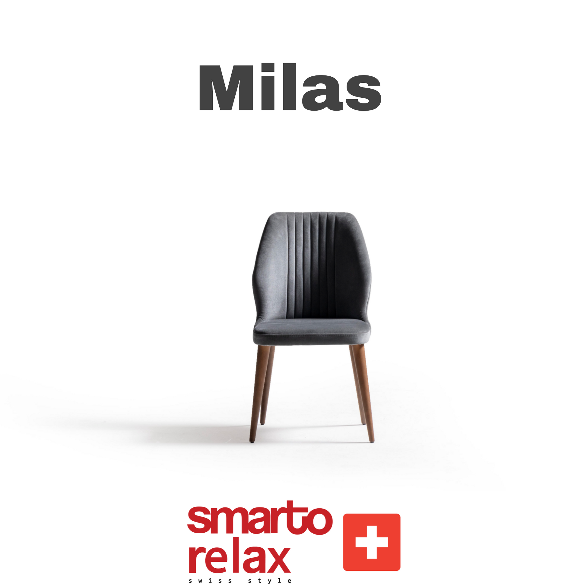 “Smarto Milas 2’li sandalye – modern tasarım ve soft suede kumaş ile %20 indirimli konforlu oturma”
