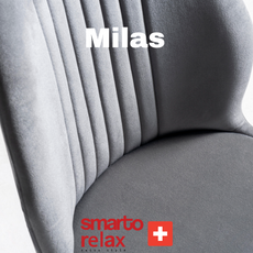 “Smarto Milas 2’li sandalye – modern tasarım ve soft suede kumaş ile %20 indirimli konforlu oturma”6