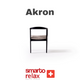 Smarto Relax Akron 2’li Sandalye Seti — Ahşap Ayaklı, Krem Kumaş