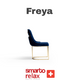 Smarto Relax Freya 2’li Sandalye Seti — Metal Ayaklı, Mavi Kumaş