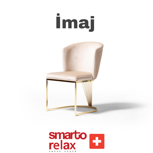 Smarto Relax İmaj 2’li Sandalye Seti — Metal Ayaklı, Beyaz Kumaş – Default Title