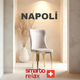 Smarto Relax Napoli 2’li Sandalye Seti — Metal Ayaklı (Altın Renk), Krem