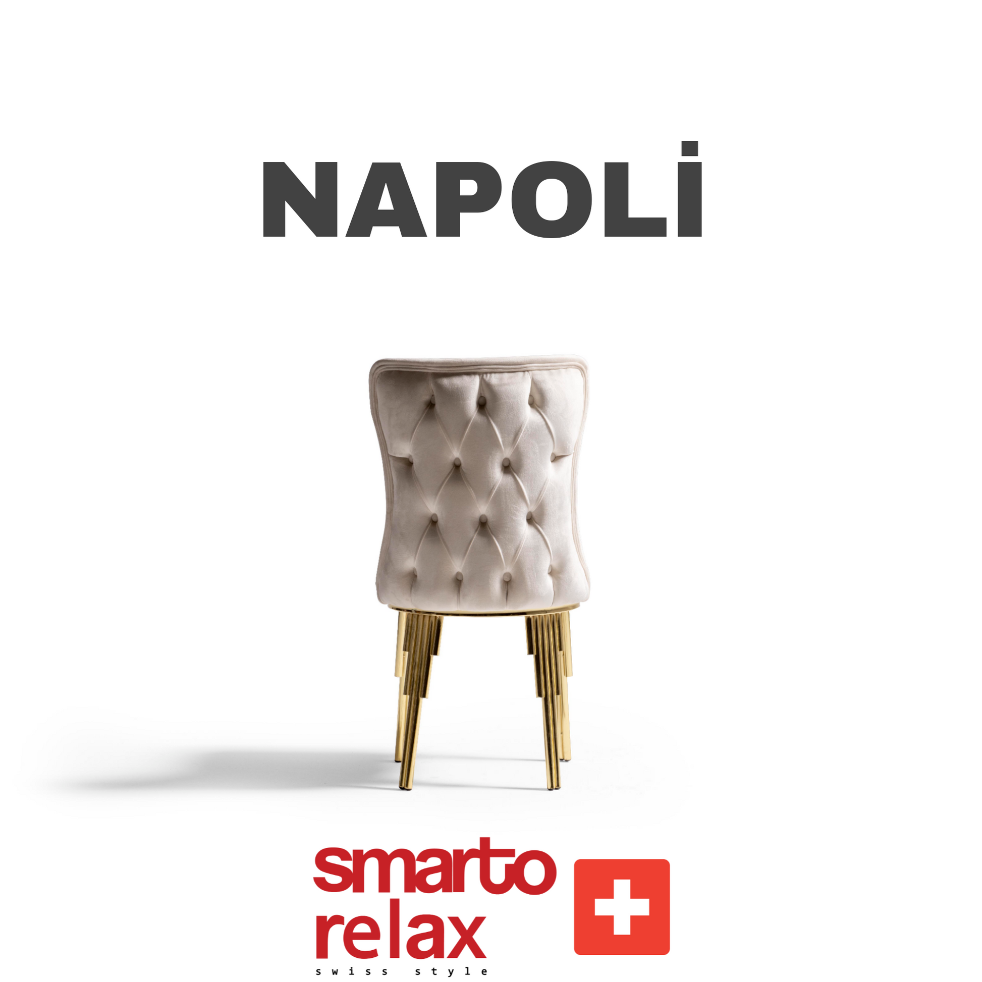 "Napoli sandalye yan görünüm – ergonomik sırt desteği ve metal/ahşap ayak seçeneği ile şık tasarım"4
