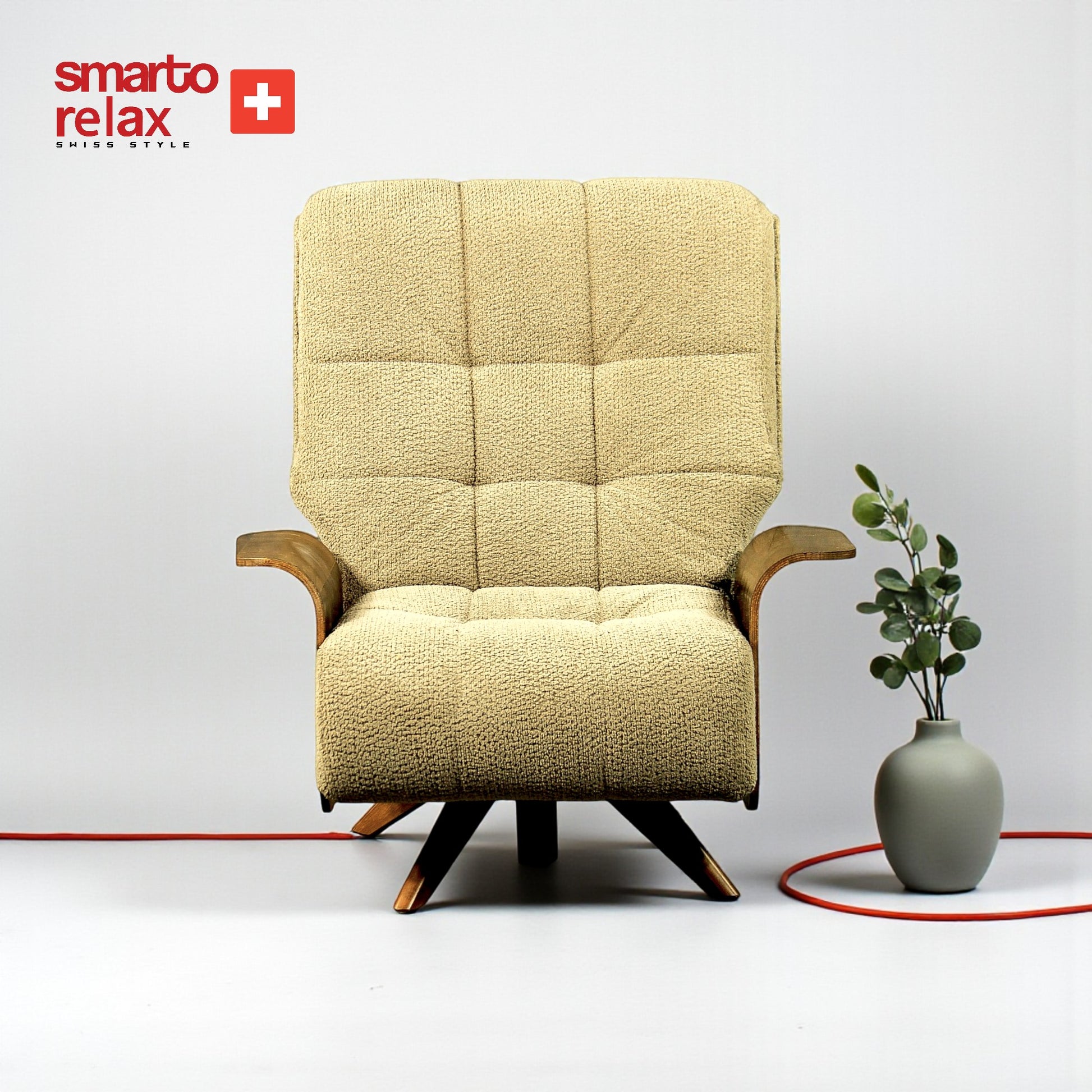 “Smarto Lugano TV koltuk – manuel sırt ayarı, 5 kumaş/deri seçeneği ve ergonomik tasarım ile uzun süreli3
