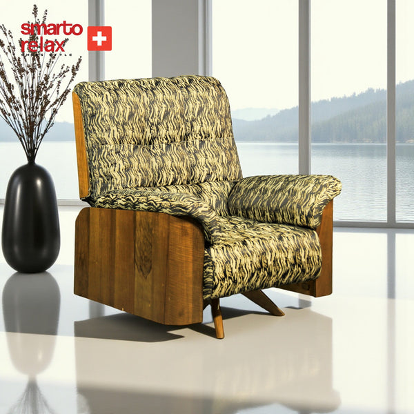 Smarto Relax TV Koltuğu Genova Vita Ergonomik Döner Mekanizma Kadife/Şönil Haki Yeşil – Default Title