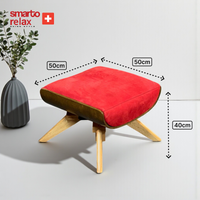 Smarto Relax TV Koltuğu Madrid Elektrikli Kontrol Panelli Ergonomik Kırmızı Deri Dekoratif Baba Koltuğu