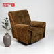 Smarto Relax TV Koltuğu Roma Manuel Sırt Dayama Ergonomik Kadife Polyester Kahverengi Dekoratif Baba Koltuğu