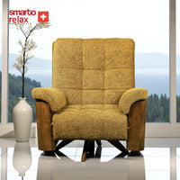 Smarto Relax TV Koltuğu Sicilya Ergonomik Döner Mekanizma Bukle Polyester Kahverengi Dekoratif Baba Koltuğu