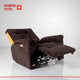 Smarto Relax TV Koltuğu Zürih Elektrikli Sırt Dayanağı Kontrol Panelli Ergonomik Kadife Polyester Kahverengi Dekoratif Baba Koltuğu