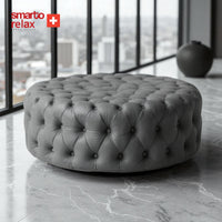Smarto Relax Puf Evolene Ayaksız Kapitoneli Dekoratif 100x45 cm