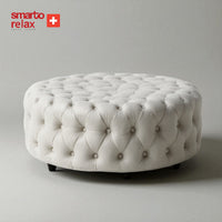 Smarto Relax Puf Evolene Ayaksız Kapitoneli Dekoratif 100x45 cm