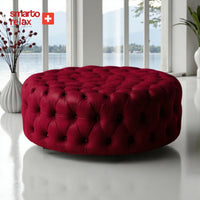Smarto Relax Puf Evolene Ayaksız Kapitoneli Dekoratif 100x45 cm