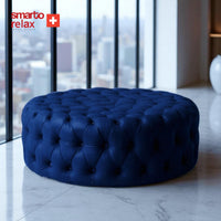 Smarto Relax Puf Evolene Ayaksız Kapitoneli Dekoratif 100x45 cm