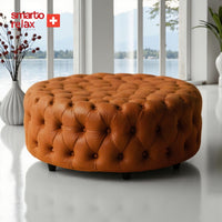 Smarto Relax Puf Evolene Ayaksız Kapitoneli Dekoratif 100x45 cm